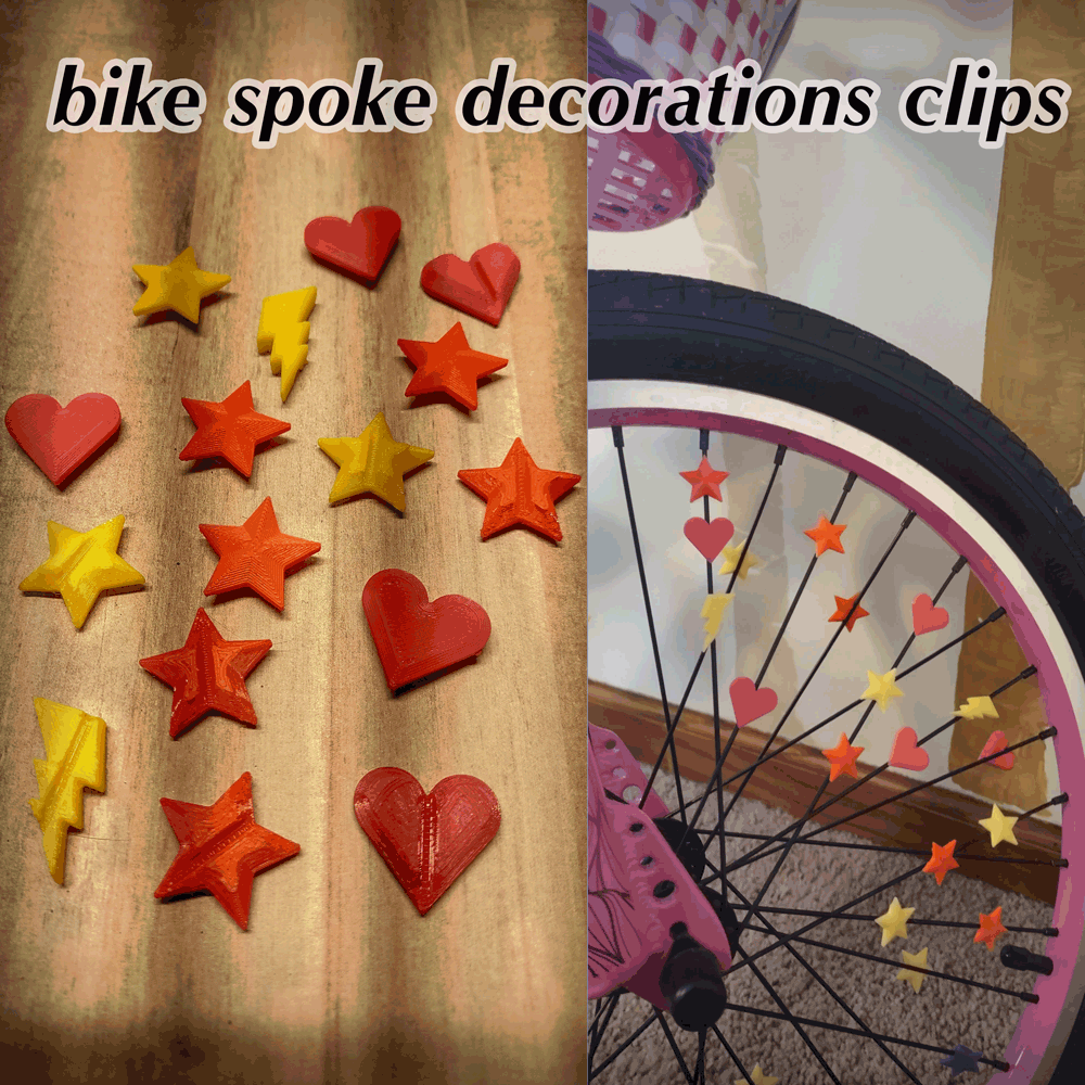 Bicycle spoke decorations