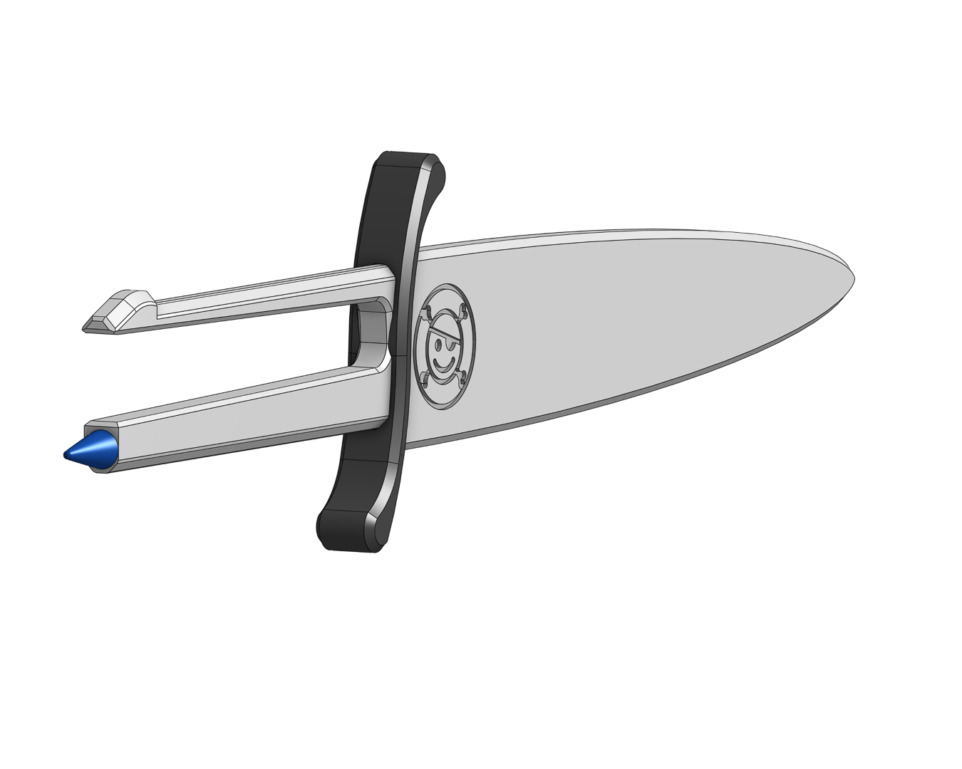 HAPPY PIRATE PEN/KNIFE WITH SECRET MAP COMPARTMENT by Peter H ...