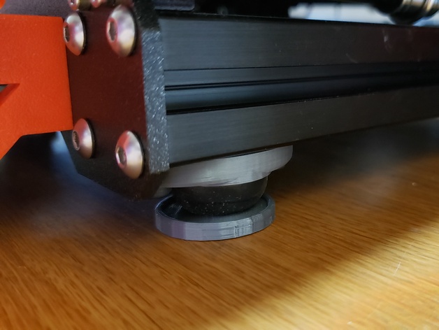 Vibration absorbing Sorbothane printer feet