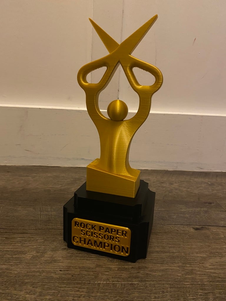 Rock Paper Scissors Trophy