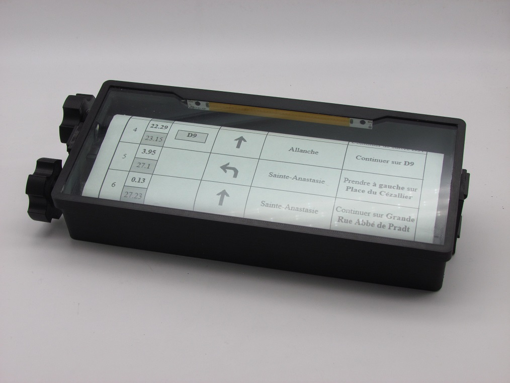 RoadBook box for motorbike