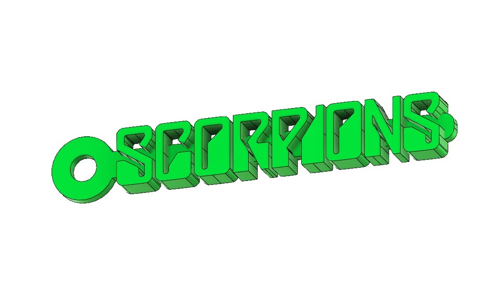 Scorpions Logo Keychain