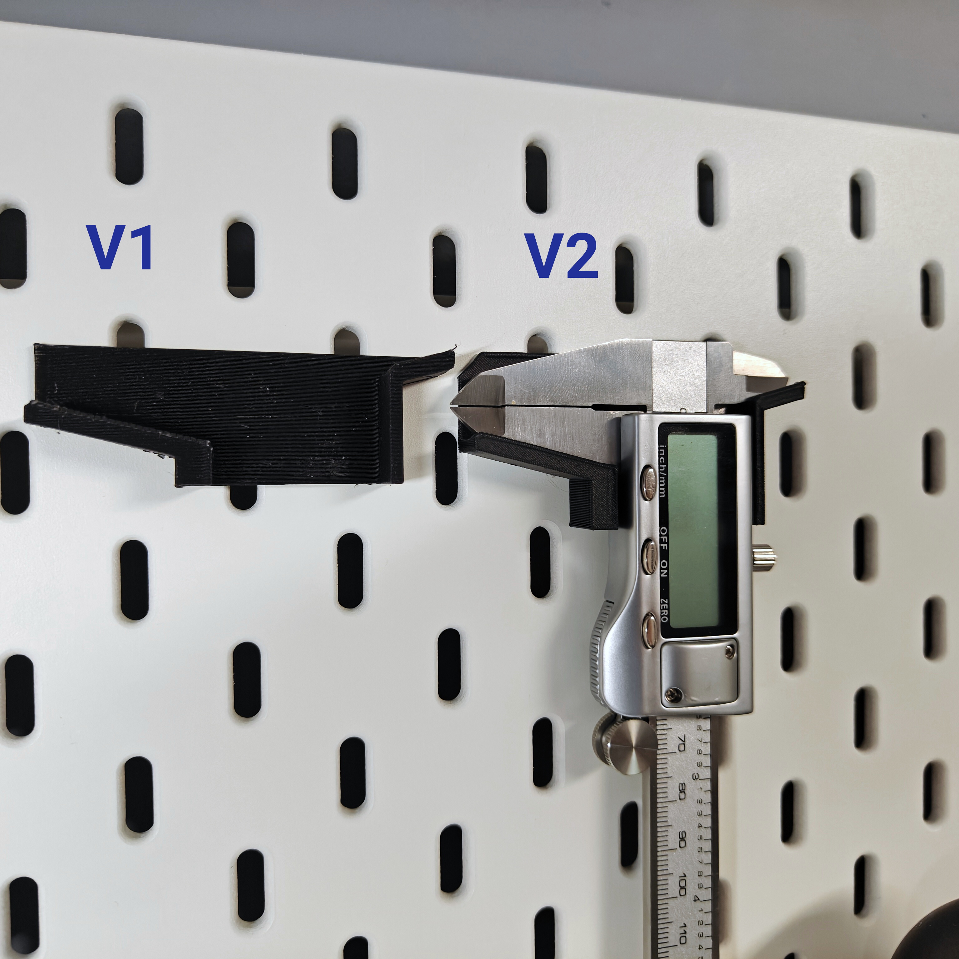 Caliper Holders for Skadis Pegboard