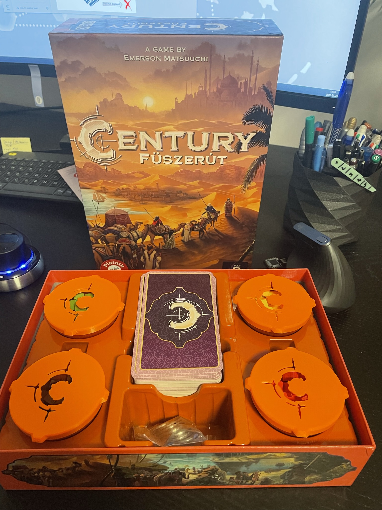 Century Board game resource lid