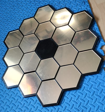 JWST mirror for 100x115 hexagons