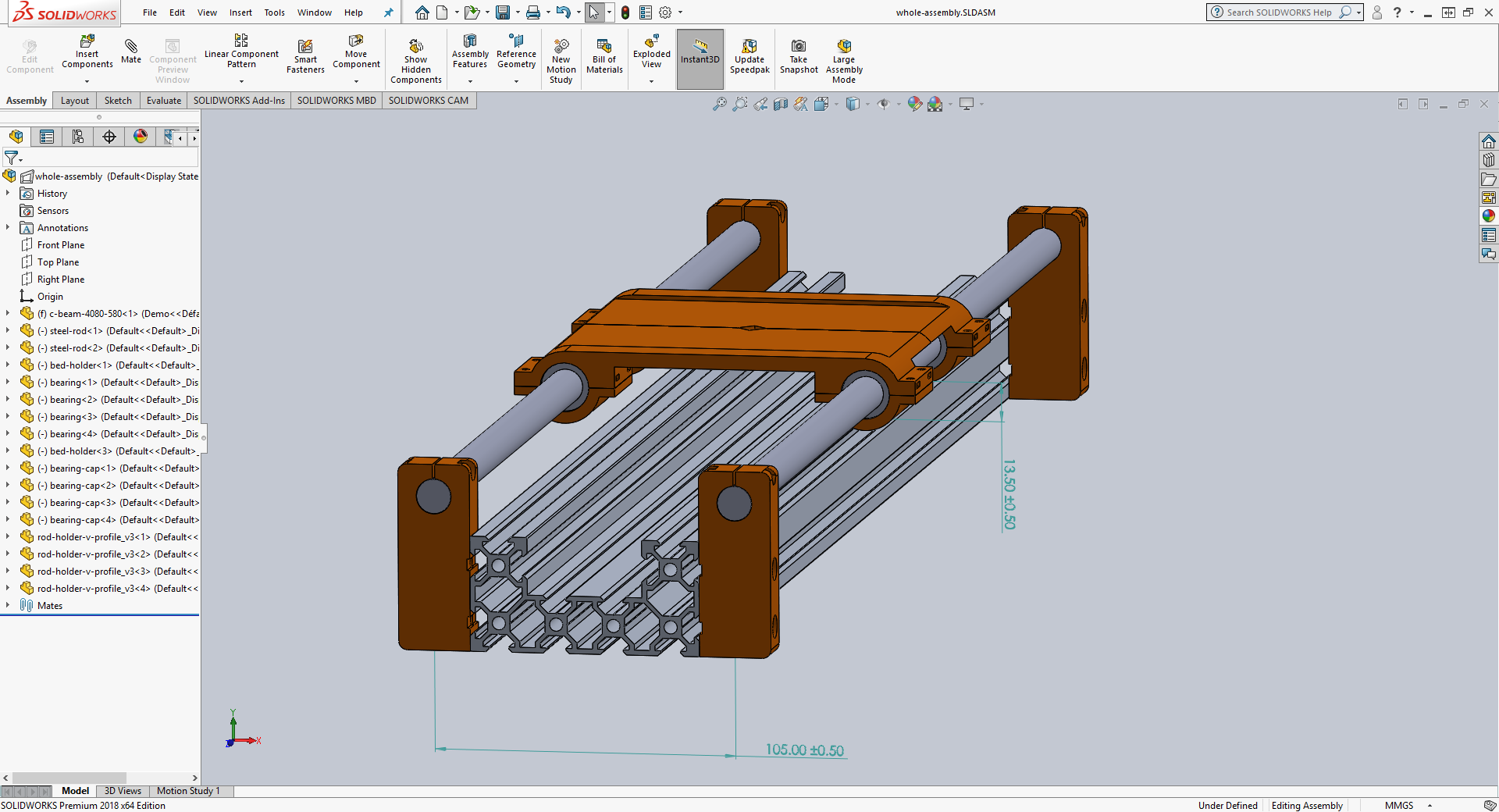 Linear bearing upgrade 4080 C-beam