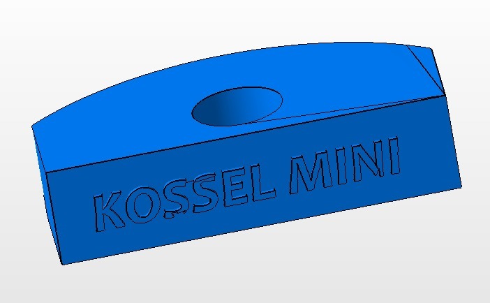 Agarre cristal para kossel mini - glass holder/clamp