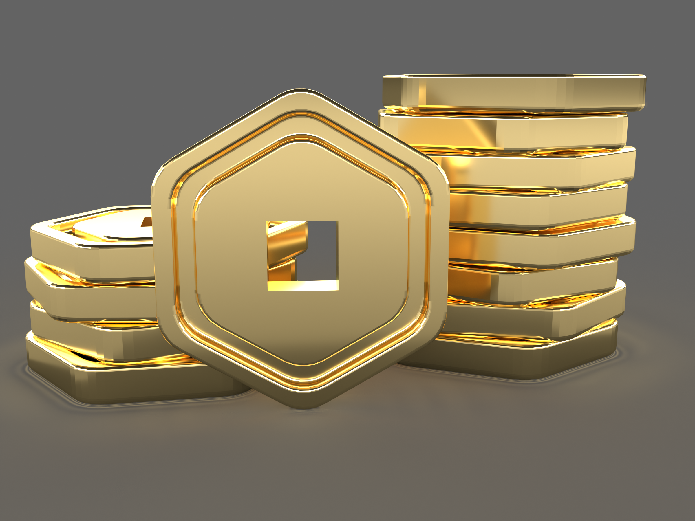 Miniatura 4 do modelo 3D Robux Coin