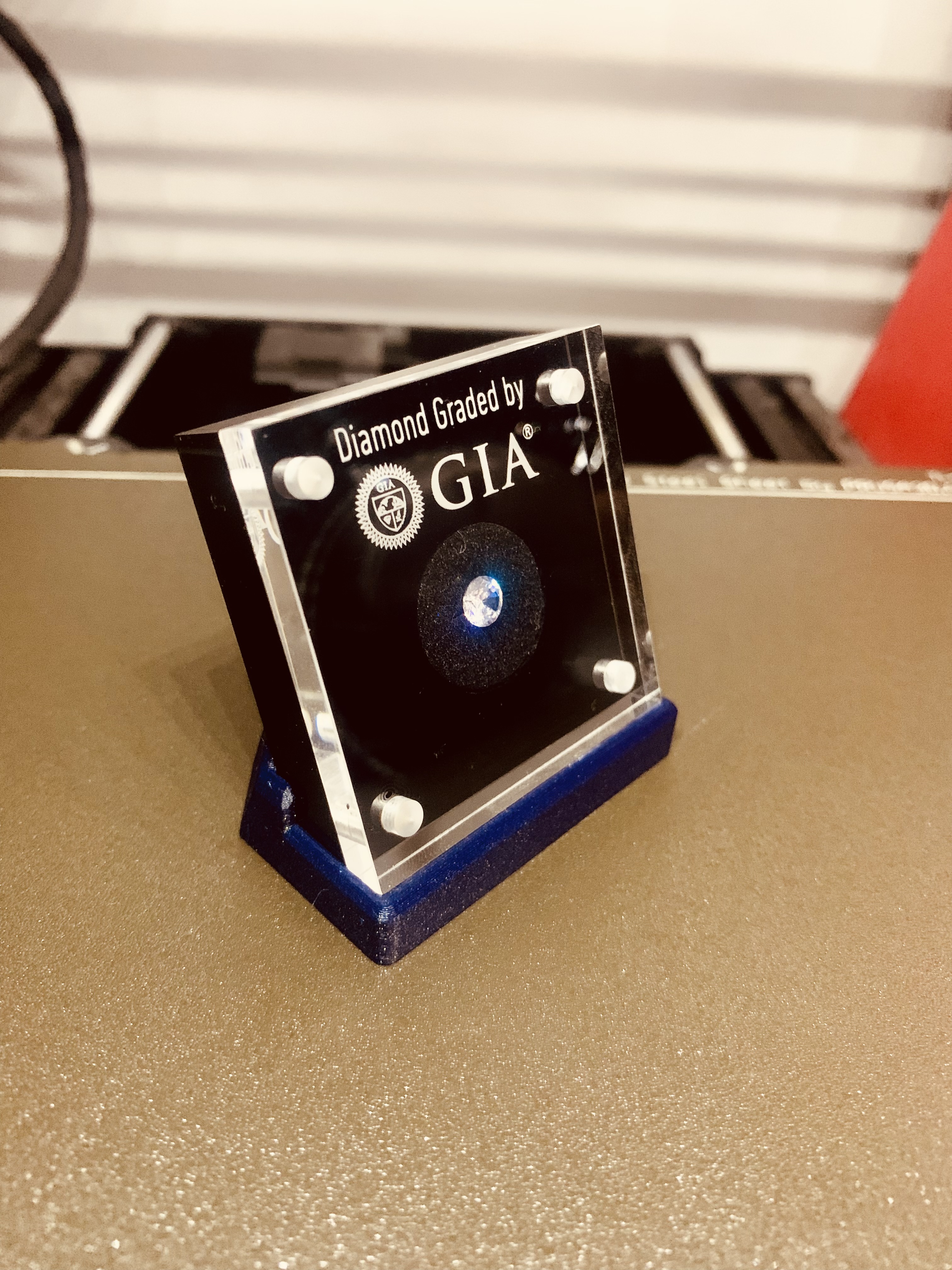 Diamond Display Case Stand