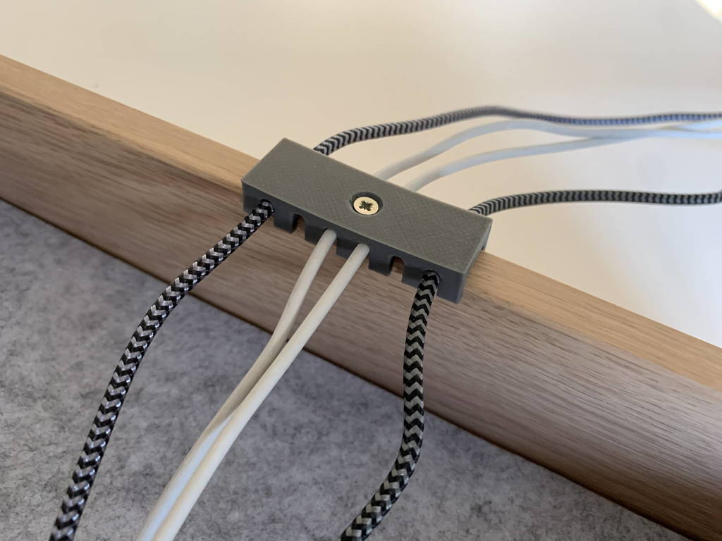 Cable Holder for Drawer (Customizable)