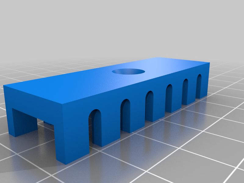 Miniatura 5 do modelo 3D Cable Holder for Drawer (Customizable)