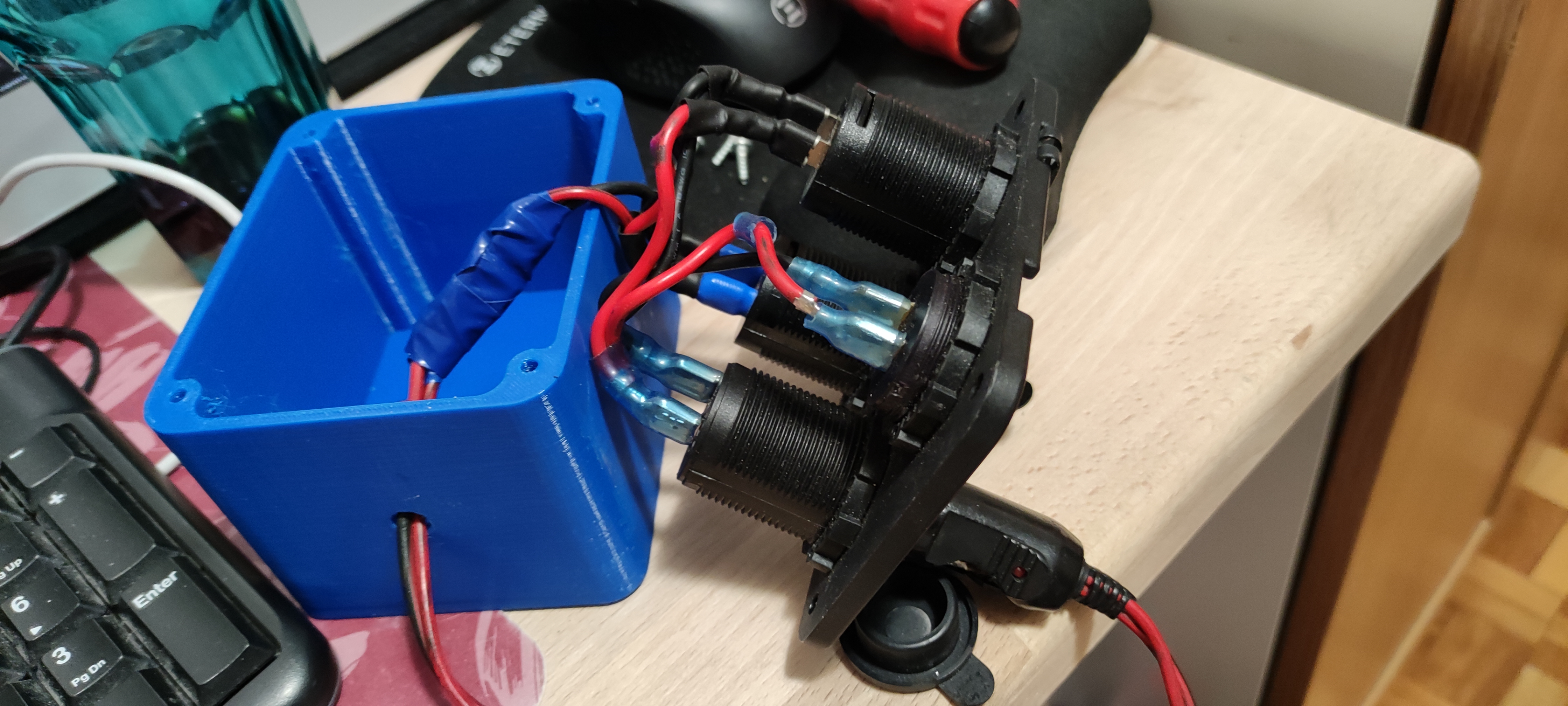 Box car charger panel