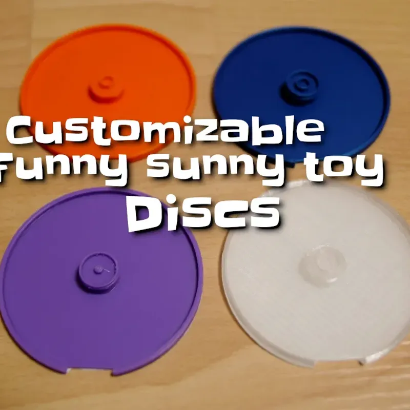 Vtech Funny Sunny Discs by Makkuro, Download free STL model