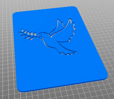 Holy Spirit dove card