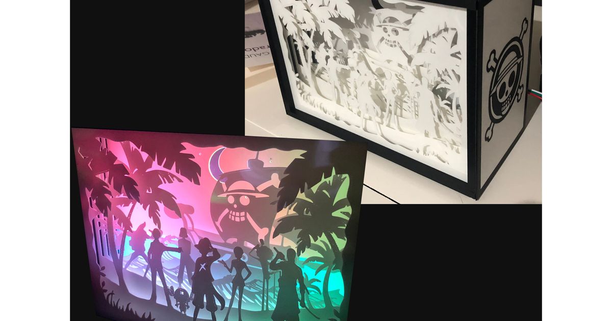 STL file Paper-cut Light Box 📦・Template to download and 3D print・Cults