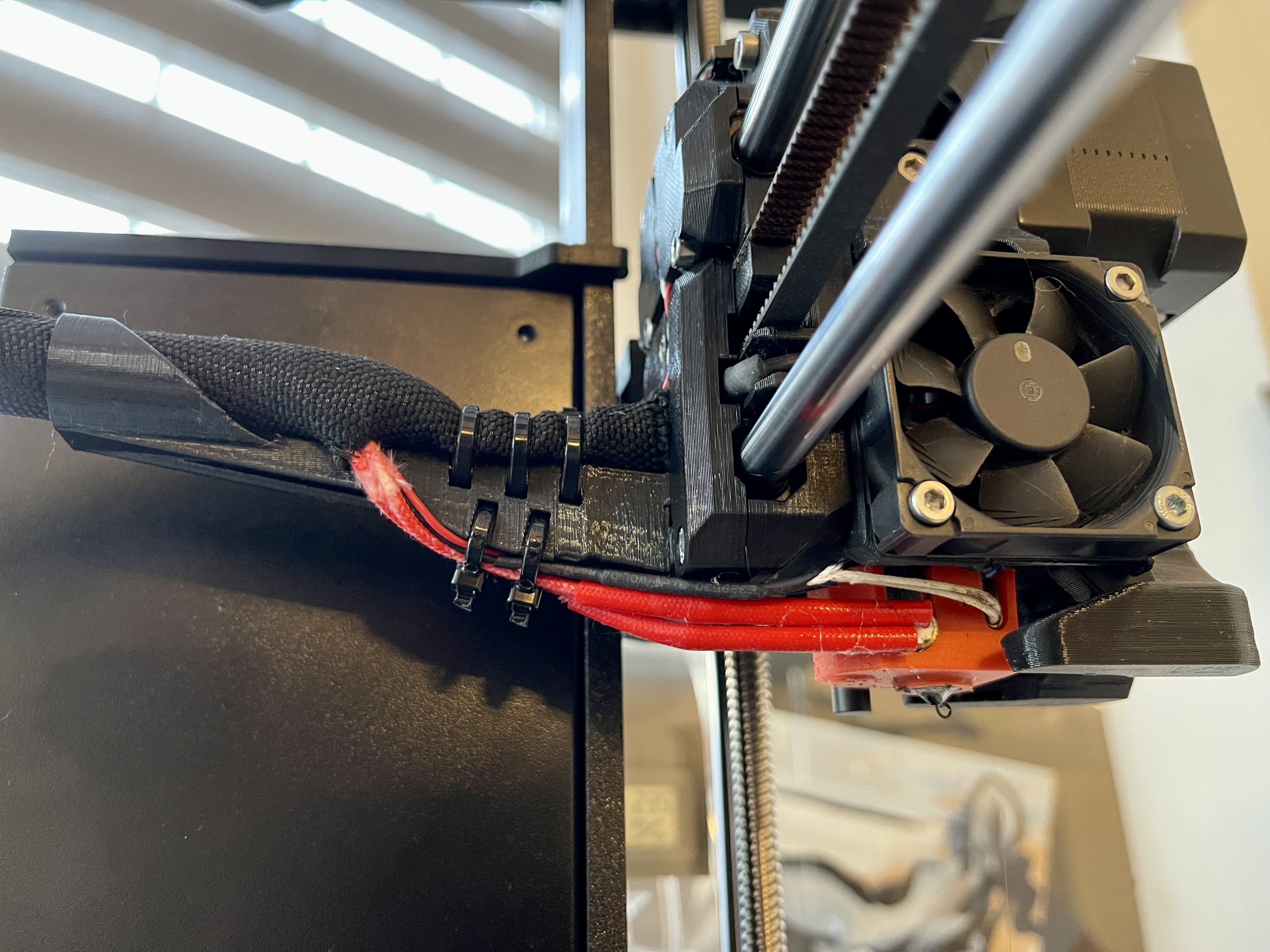 Prusa MK3S Bear Extruder Cable Extended Holder
