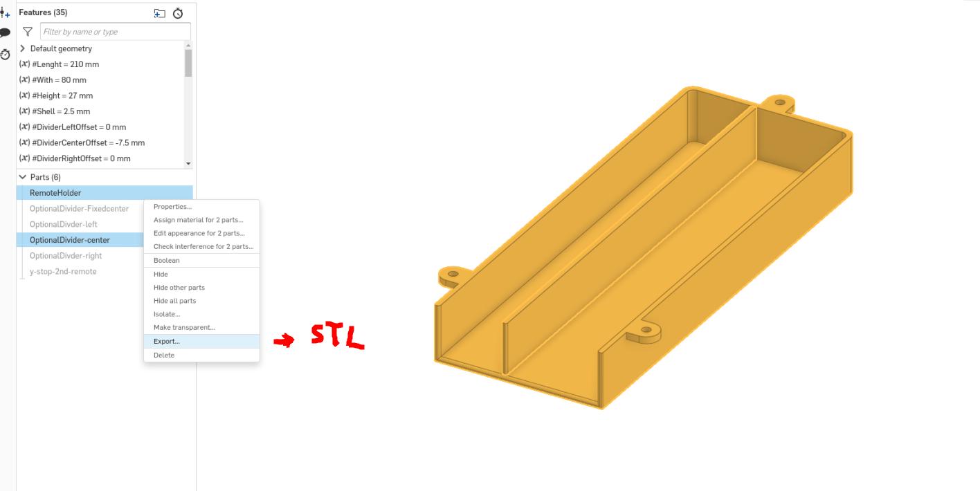 Miniatura 8 do modelo 3D Coffee table remote(s) holder - customizable