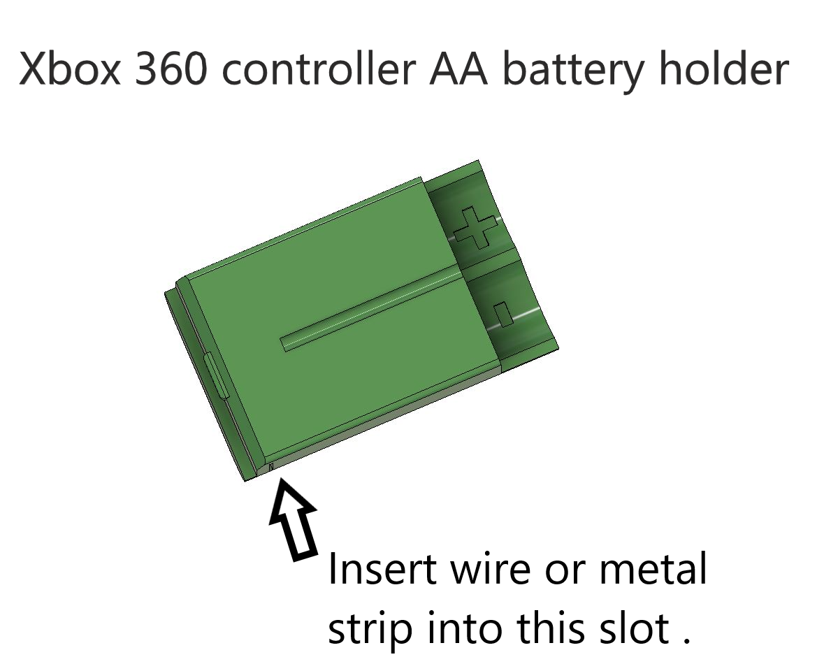 AA Battery Holder for Xbox360 Wireless Controller by Tom Anderson (The