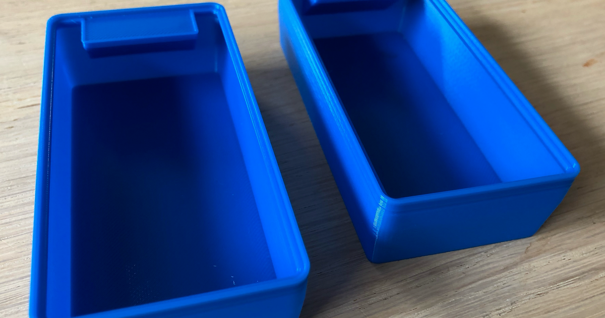 Stackable box with label (parameterized, FreeCAD) by Mark | Download ...