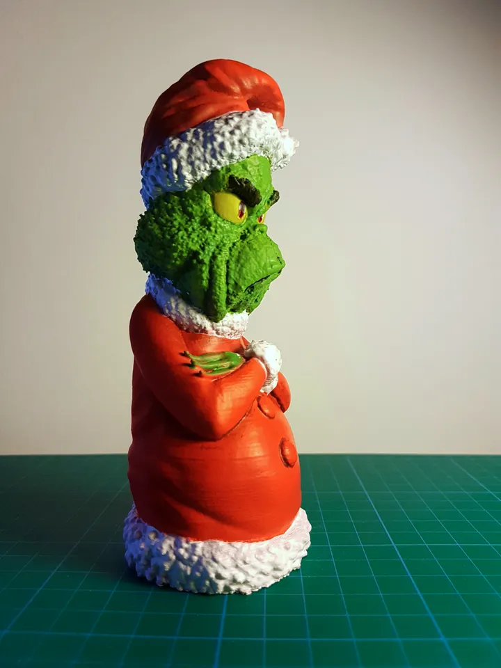 Grinch Straw Topper STL File for 3D Printing - Digital Download