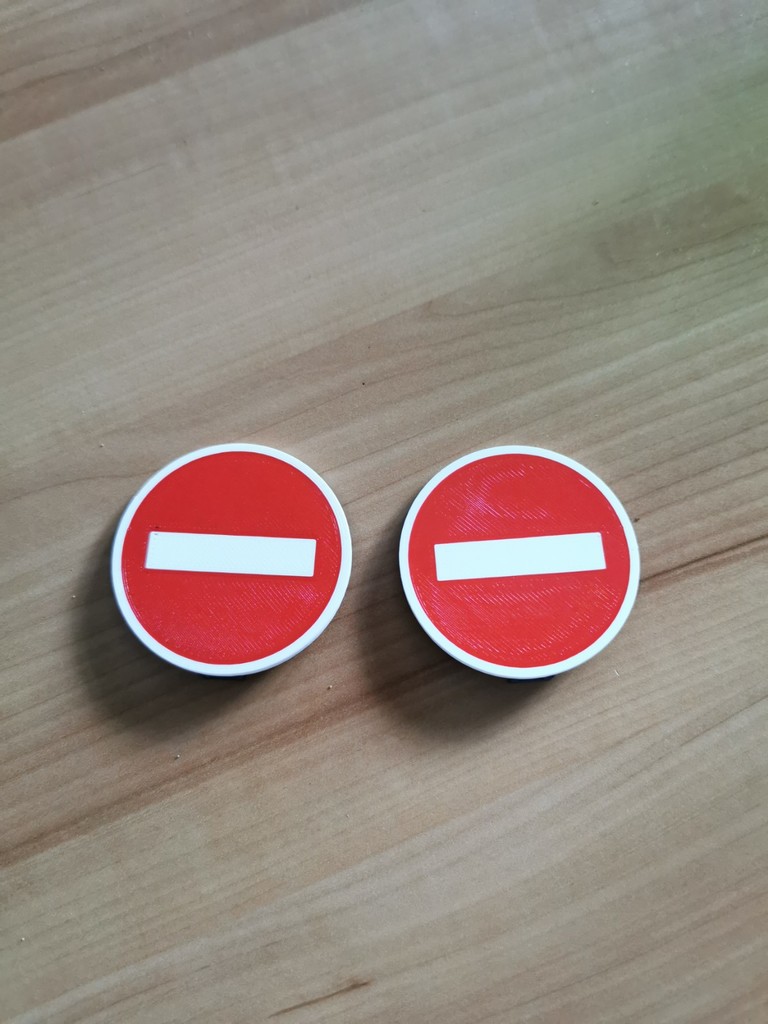 Traffic sign "No entry" RC 1:10 (Multi materials)