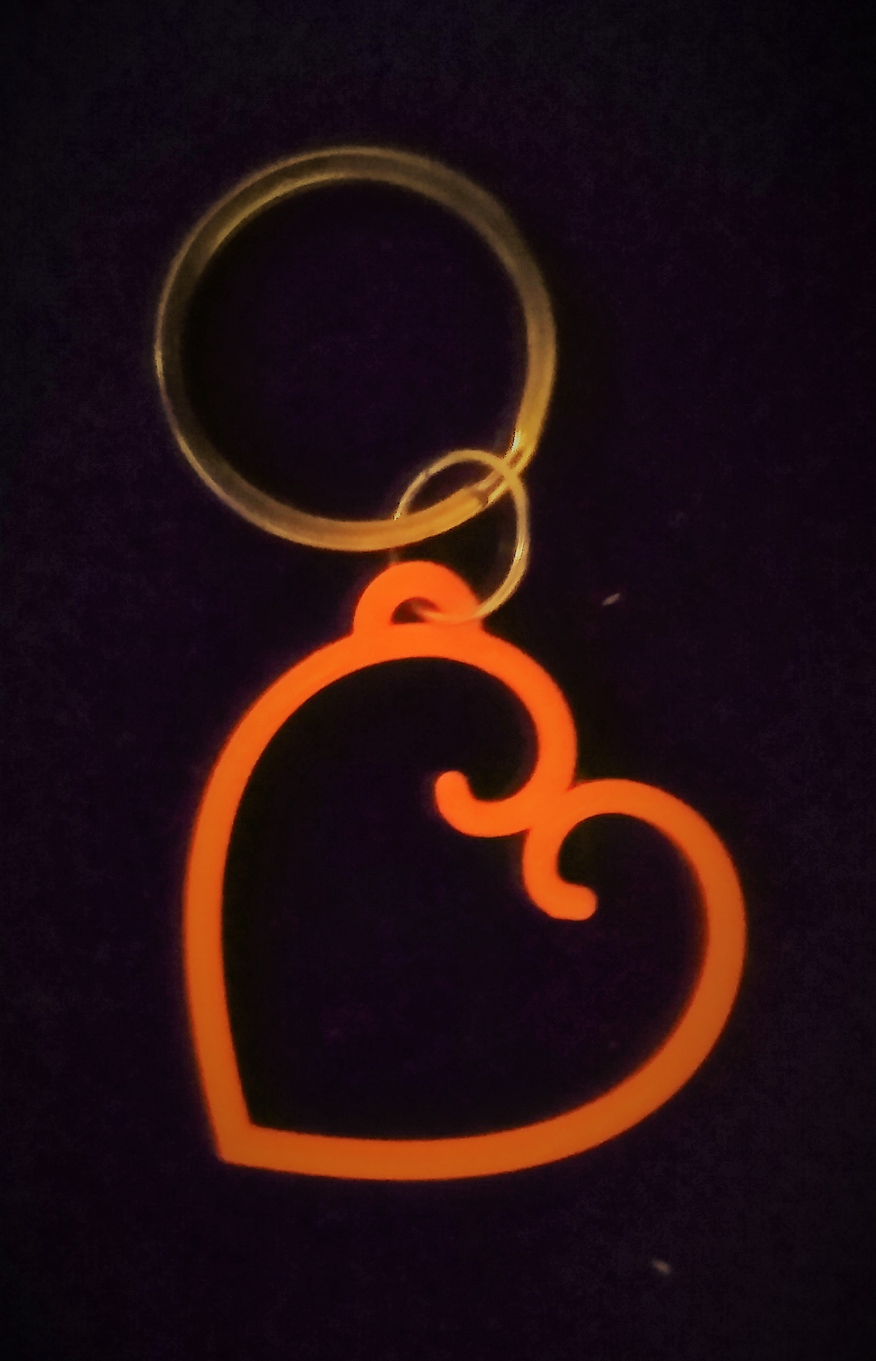 Heart keychain or earrings