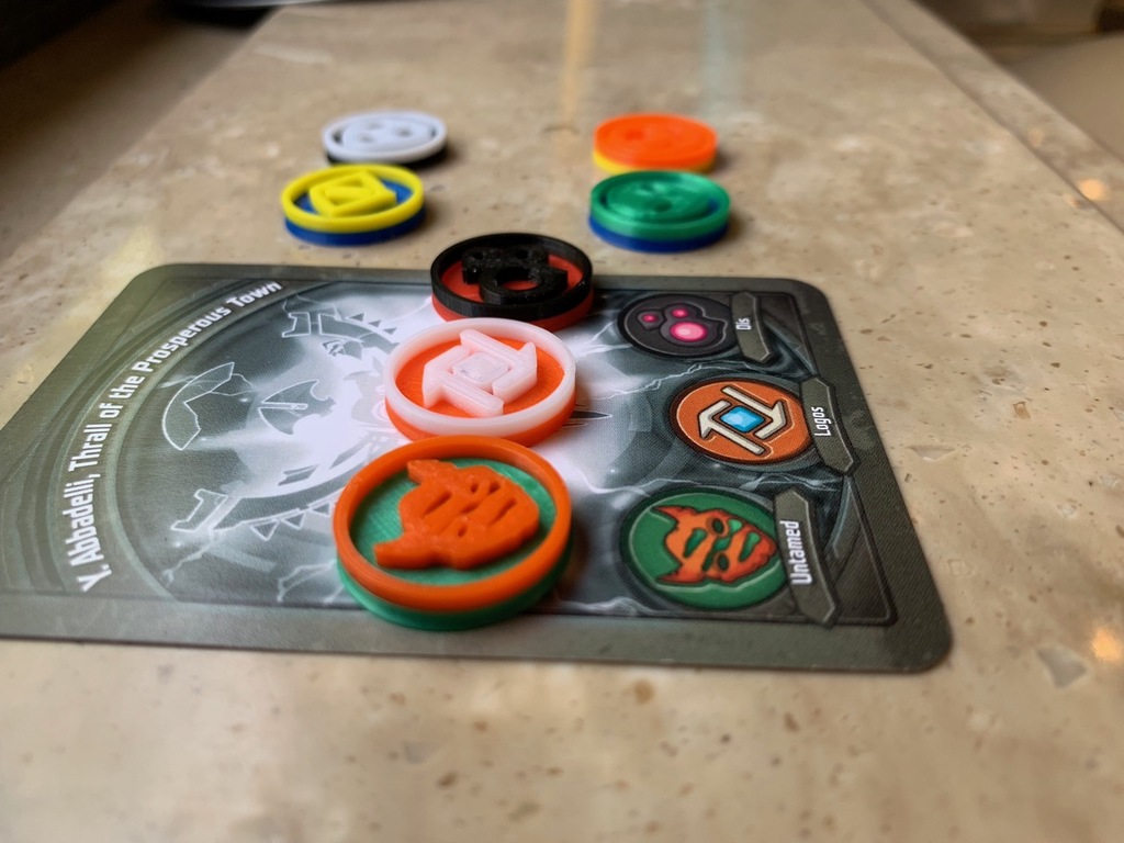 Miniatura 2 do modelo 3D KeyForge House Tokens