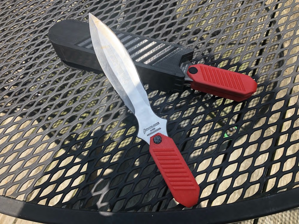 Throwing Knife Handles and Sheaths