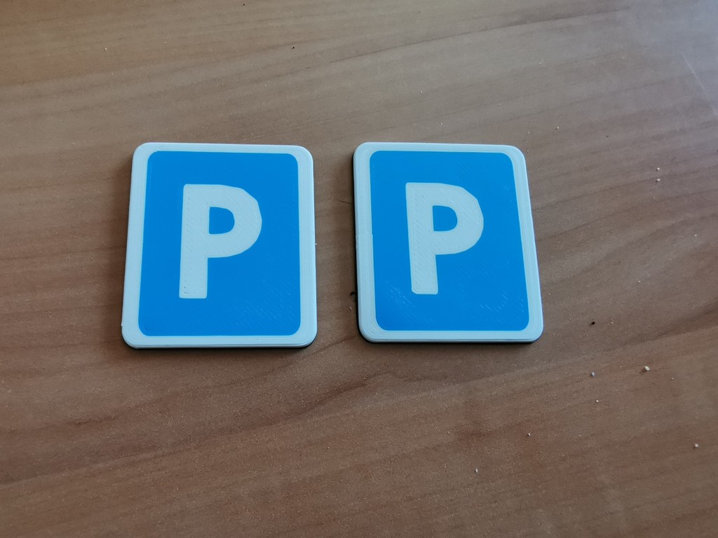 Traffic sign "Parking" RC 1:10 (Multi materials)