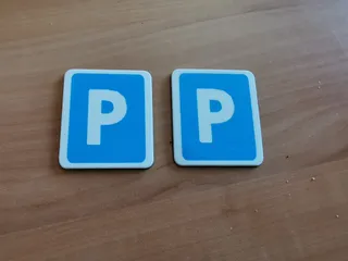 Traffic sign "Parking" RC 1:10 (Multi materials)