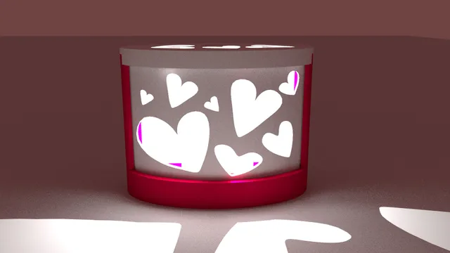 Small Valentine Lamp