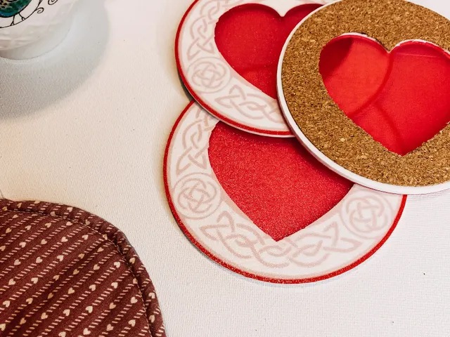 Valentine's Day Heart Coaster