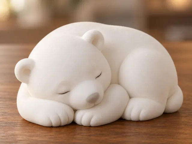 Sleeping Polar Bear Cub