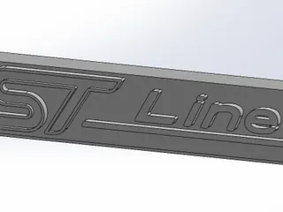 Ford ST Line Keychain by Cristian | Download free STL model ...