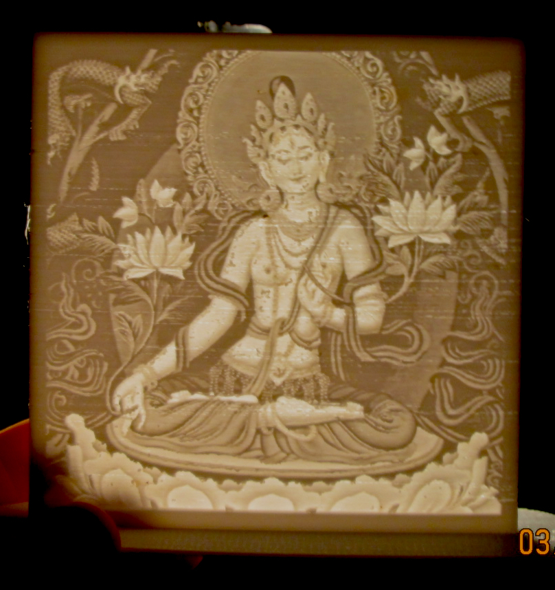 White Tara Lithophane by Peter Farell | Download free STL model ...