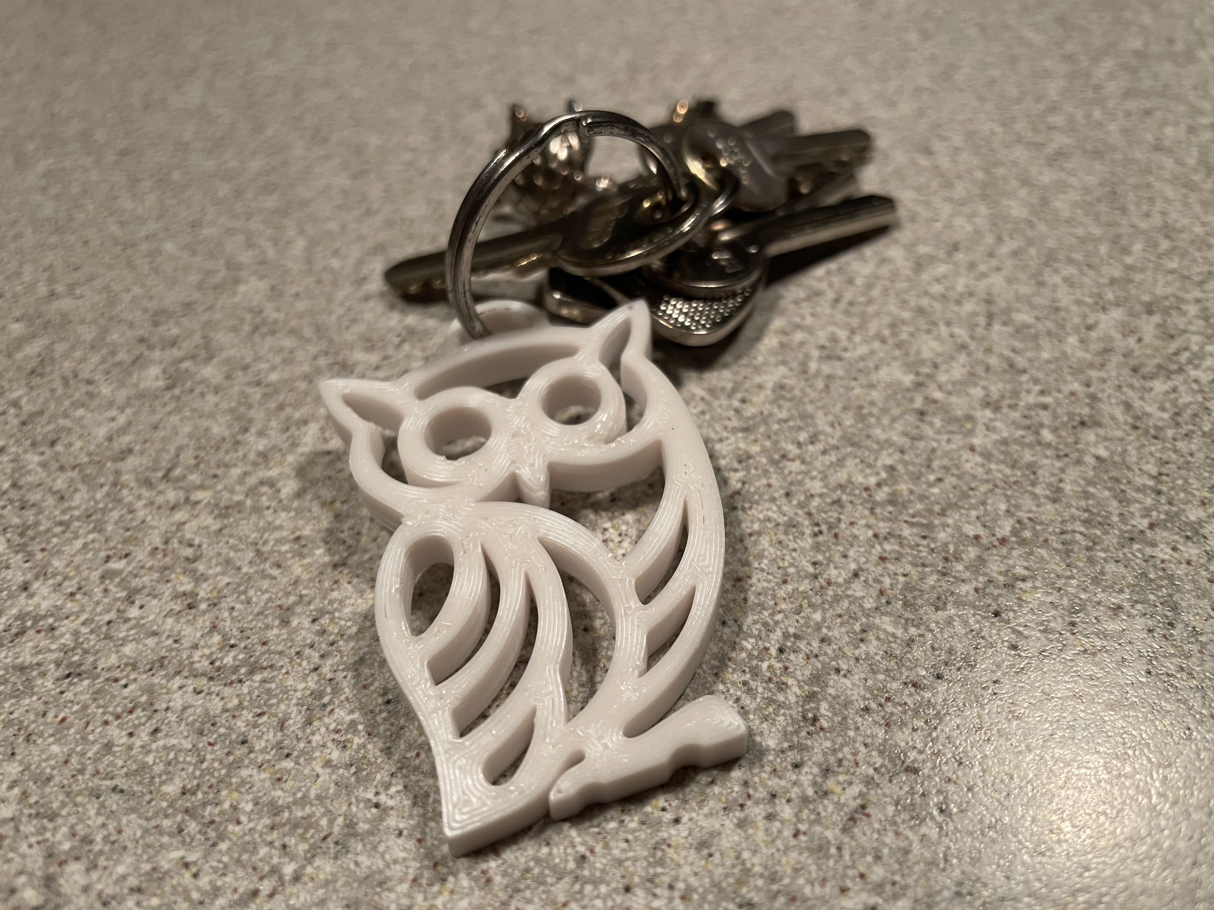 Miniatura 2 do modelo 3D Owl keychain