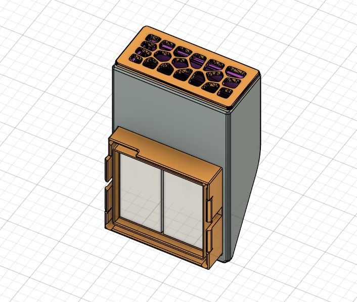 PB Design - External Carbon/HEPA Filter for original Creality K1 MAX Exhaust Fan