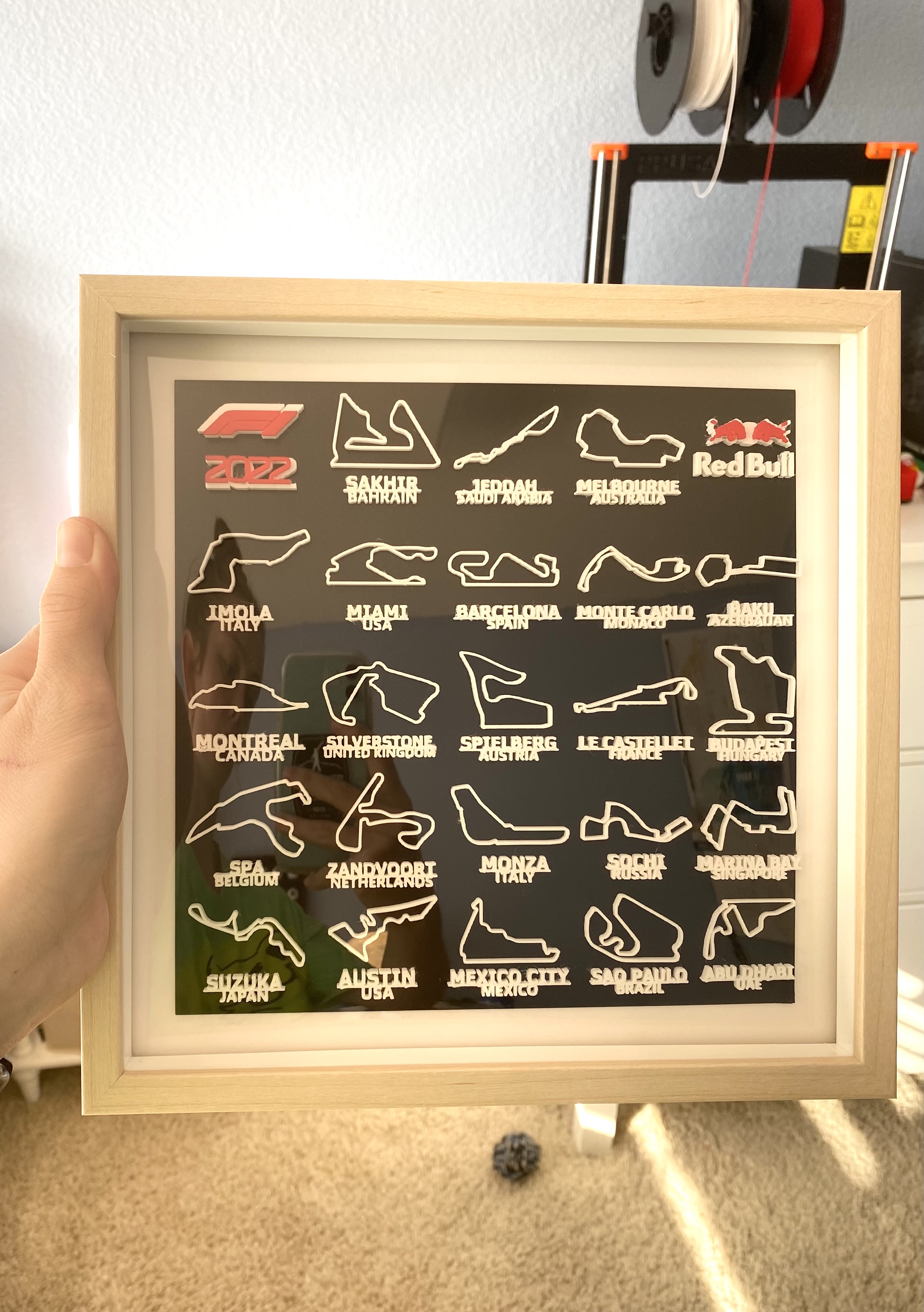 Formula 1 2022 Schedule with Red Bull Logo