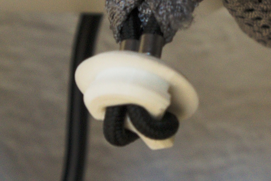 Ikea Bekant / Galant desk cable management net mounting system by