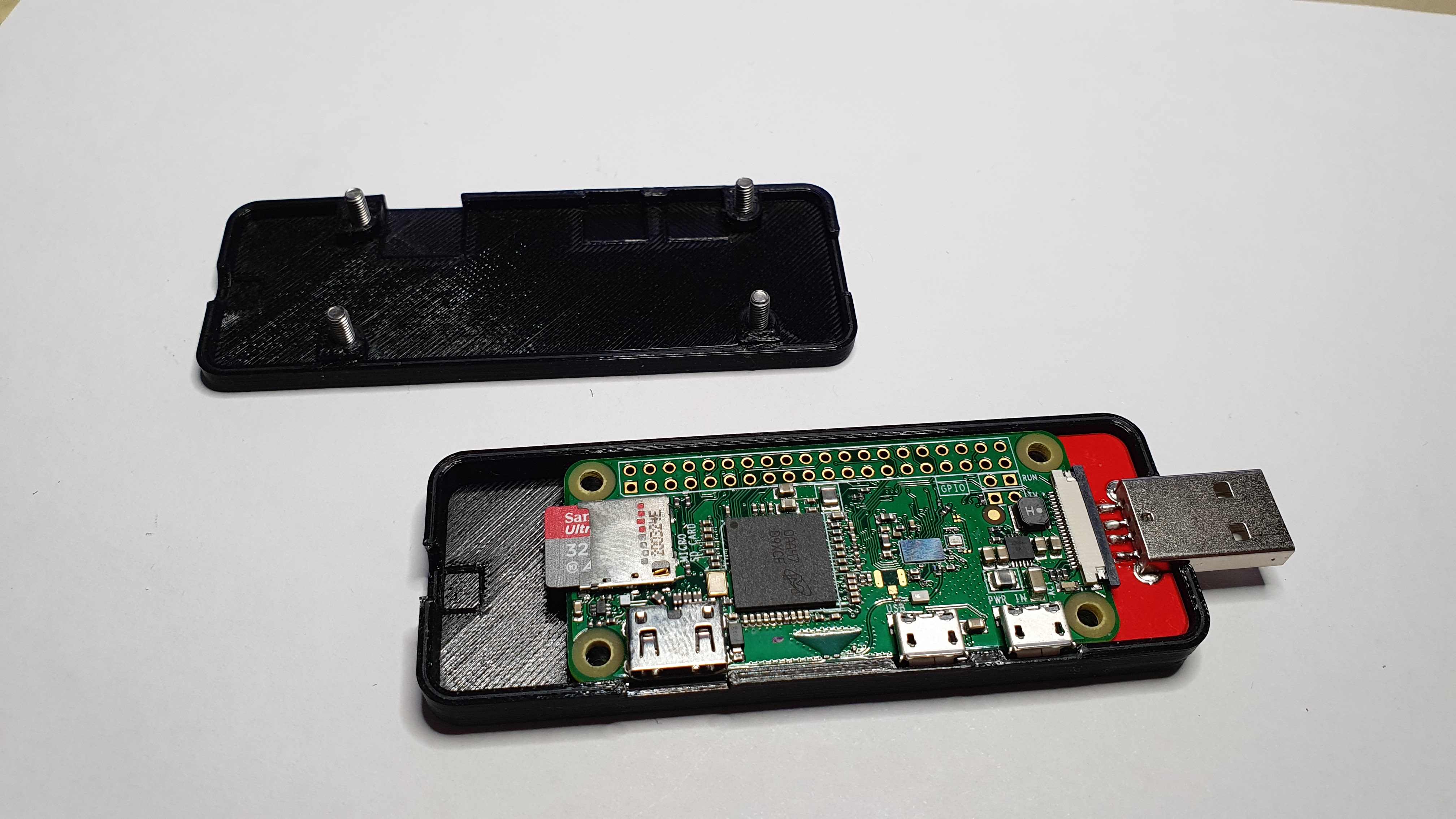 Raspberry Pi zero mini case for zerostem.io USB-Port