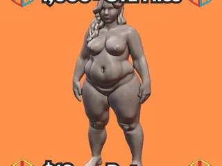 NSFW Thick Curvy Voluptuous Female Nude Figurine in Natural Pose MineeForm  FDM 3D Print STL File by MineeForm | Download free STL model |  Printables.com