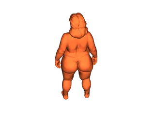 NSFW Thick Curvy Voluptuous Female Nude Figurine in Natural Pose MineeForm  FDM 3D Print STL File by MineeForm | Download free STL model