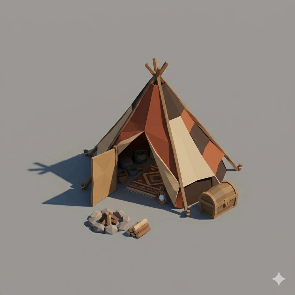 Low Poly Nomad Tent