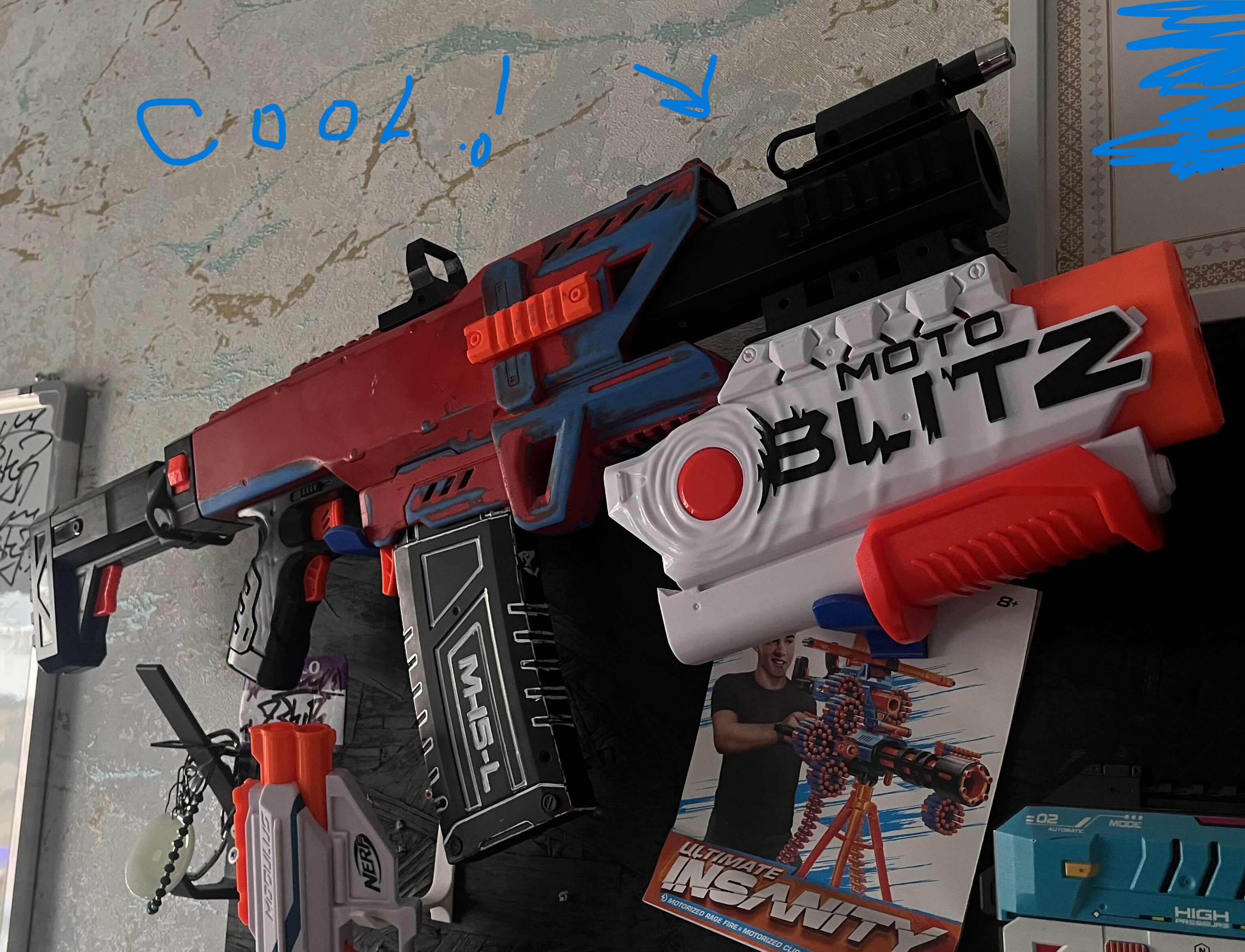 XShot Clip Mania Shroud with Picatinny Rails (extended)