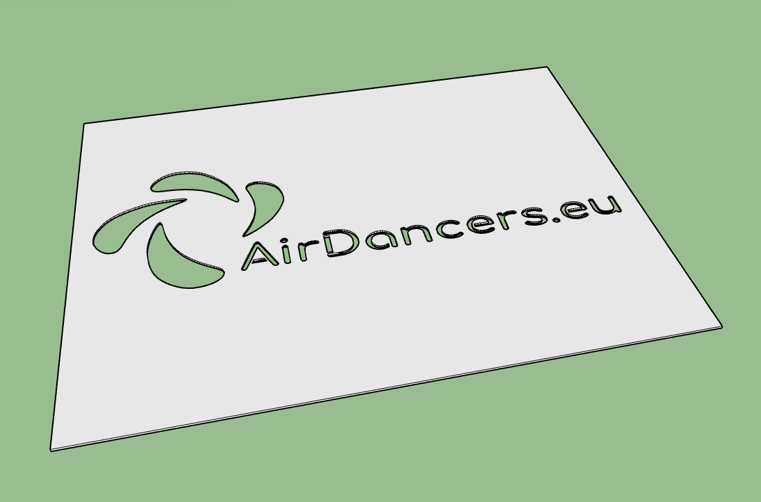 Logo AirDancers.eu spessore 1mm