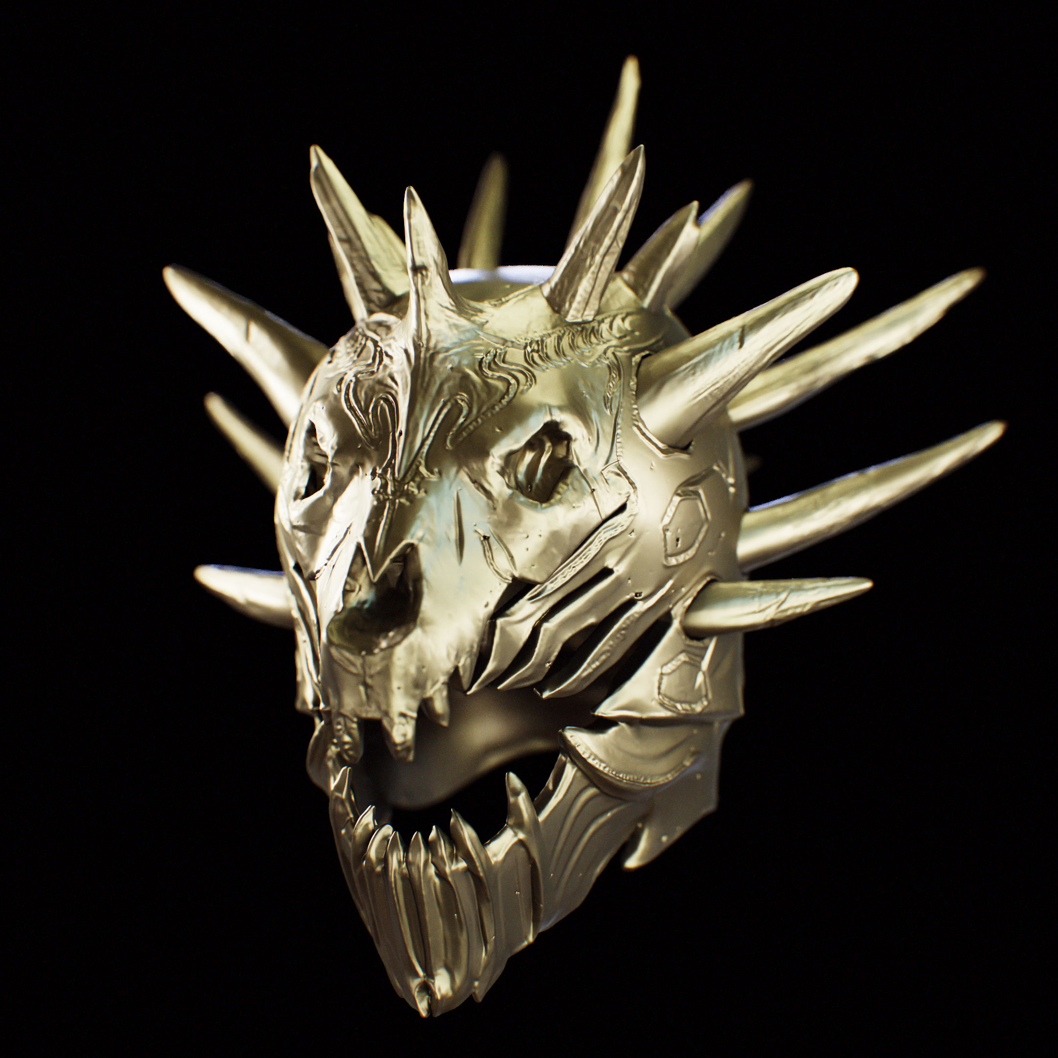 The Obsidian Beast Helmet from Diablo 4 IV - El Casco de la bestia de Obsidiana de Diablo 4 IV