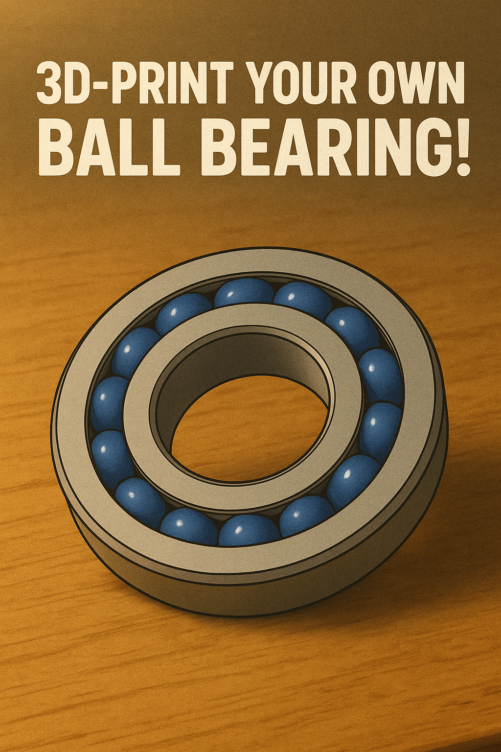 3D Printable Bearing – 17×33×5 mm (6003 Style)