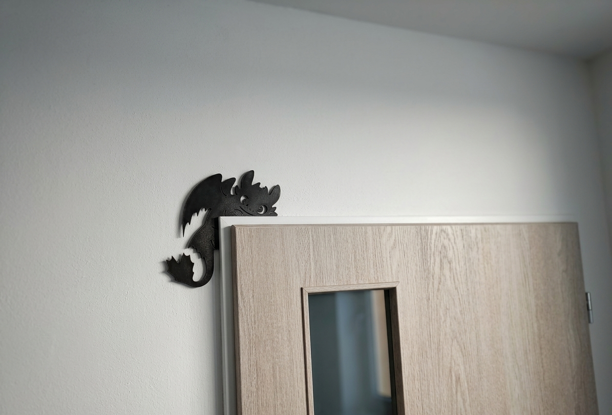 Night Fury Toothless door decor.