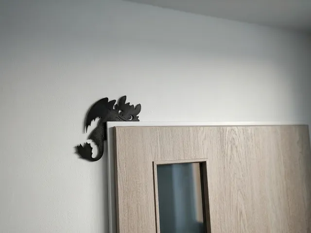 Night Fury Toothless door decor.