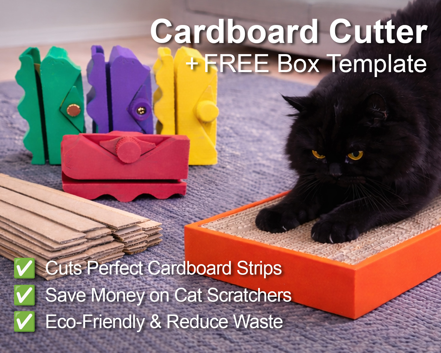 Kitty Cutter v2 – Cardboard Cutter for Cat Scratchers